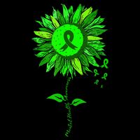 Mental Health Awareness Sunflower Green Ribbon Stigma Backpack