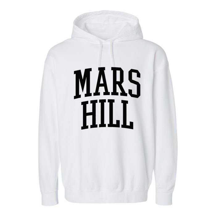 Mars Hill Athletic Arch College University Alumni Garment-Dyed Fleece Hoodie