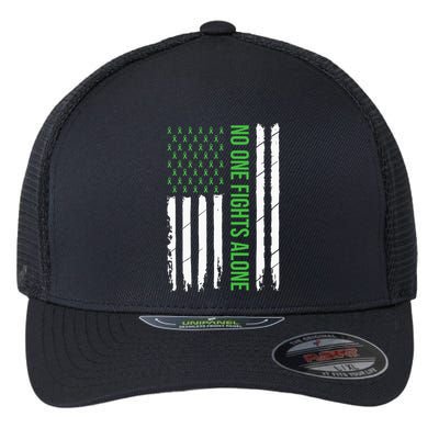 Mental Health Awareness Green Ribbon Flexfit Unipanel Trucker Cap