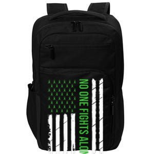 Mental Health Awareness Green Ribbon Impact Tech Backpack