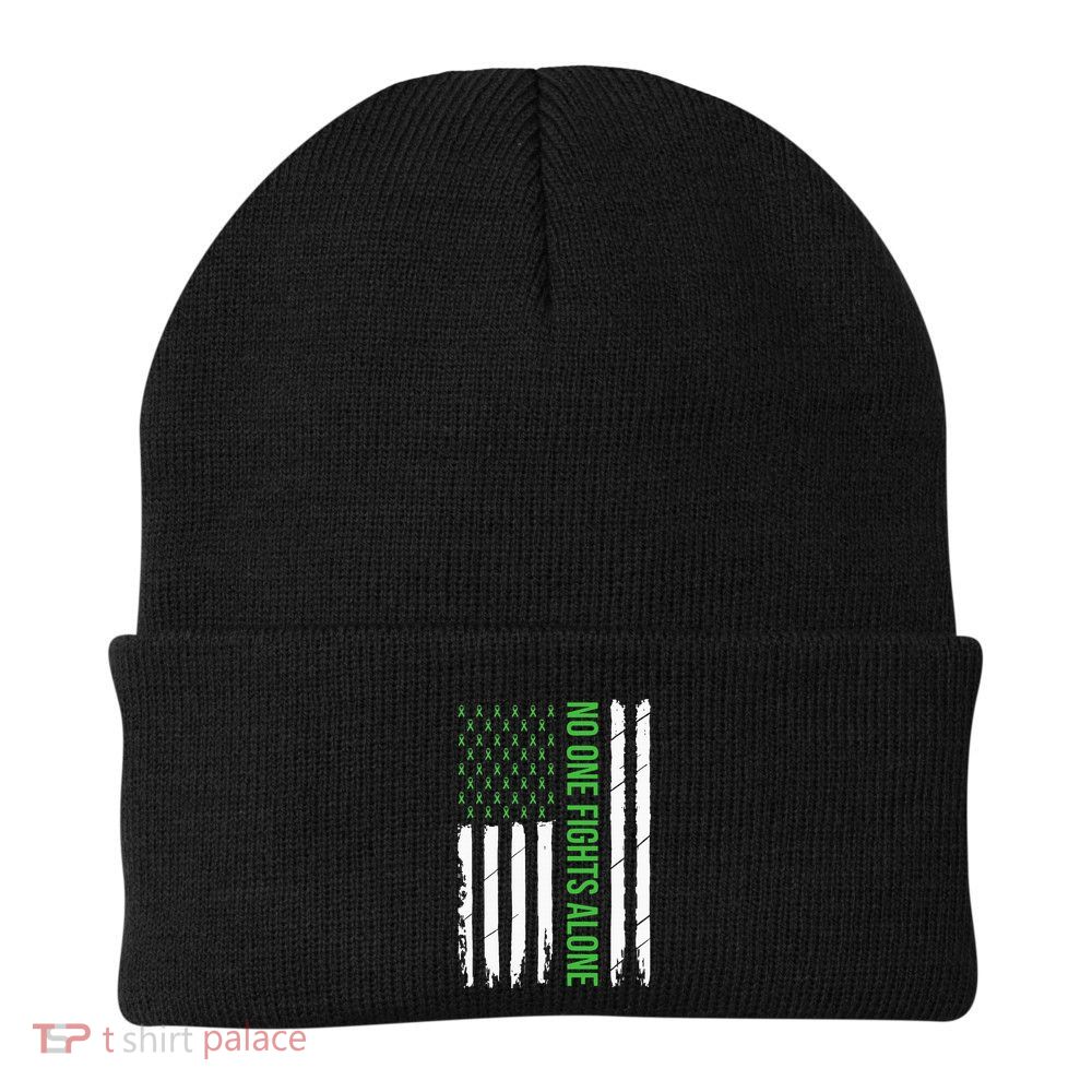 Mental Health Awareness Green Ribbon Beanie
