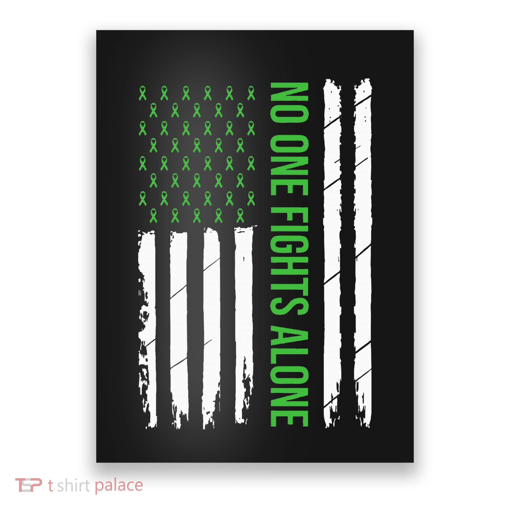 Mental Health Awareness Green Ribbon Poster