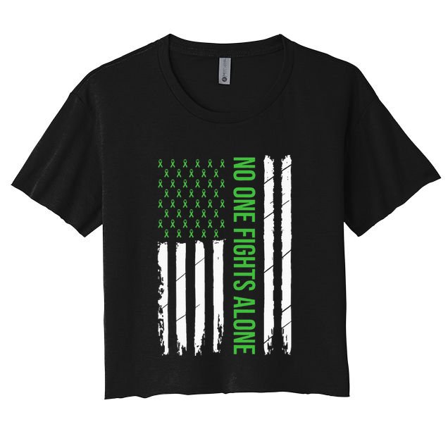 Mental Health Awareness Green Ribbon Crop Top