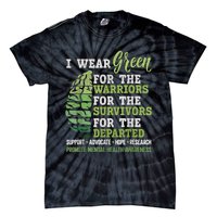 Mental Health Awareness Matters Support I Wear Green Warrior Tie-Dye T-Shirt