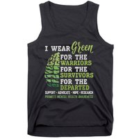 Mental Health Awareness Matters Support I Wear Green Warrior Tank Top