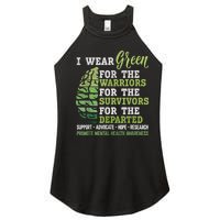 Mental Health Awareness Matters Support I Wear Green Warrior Women's Perfect Tri Rocker Tank