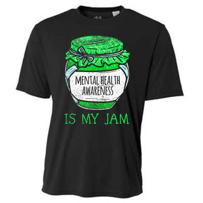 Mental Health Awareness is My Jam Human Brain Illness Cooling Performance Crew T-Shirt