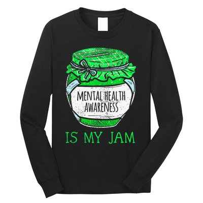 Mental Health Awareness is My Jam Human Brain Illness Long Sleeve Shirt