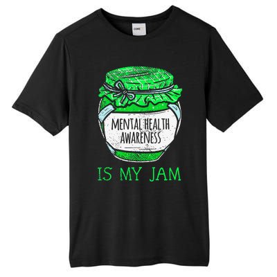 Mental Health Awareness is My Jam Human Brain Illness Tall Fusion ChromaSoft Performance T-Shirt