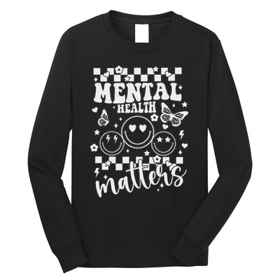 Mental Health Awareness Heart Wear Green For Mental Health Long Sleeve Shirt