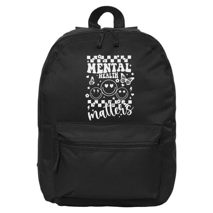 Mental Health Awareness Heart Wear Green For Mental Health 16 in Basic Backpack