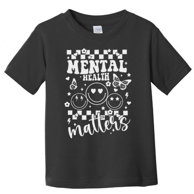 Mental Health Awareness Heart Wear Green For Mental Health Toddler T-Shirt