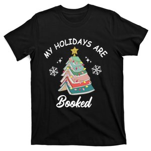 My Holidays Are Booked Christmas Tree Book T-Shirt