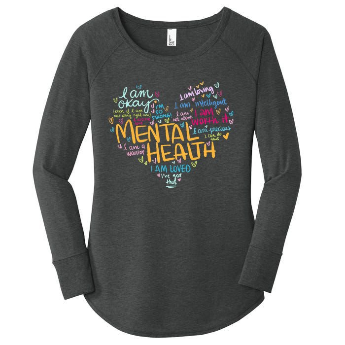 Mental Health Awareness Gifts Depression Women's Perfect Tri Tunic Long Sleeve Shirt