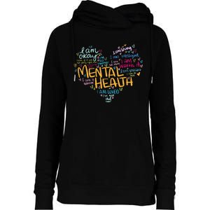 Mental Health Awareness Gifts Depression Womens Funnel Neck Pullover Hood