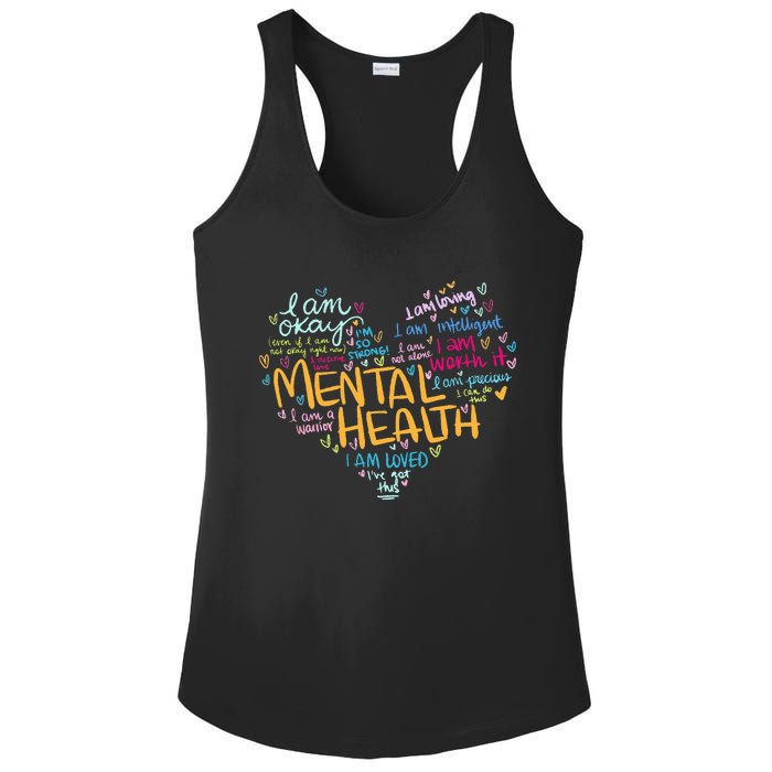 Mental Health Awareness Gifts Depression Ladies PosiCharge Competitor Racerback Tank