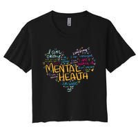 Mental Health Awareness Gifts Depression Women's Crop Top Tee