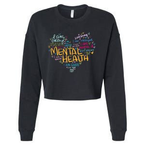 Mental Health Awareness Gifts Depression Cropped Pullover Crew