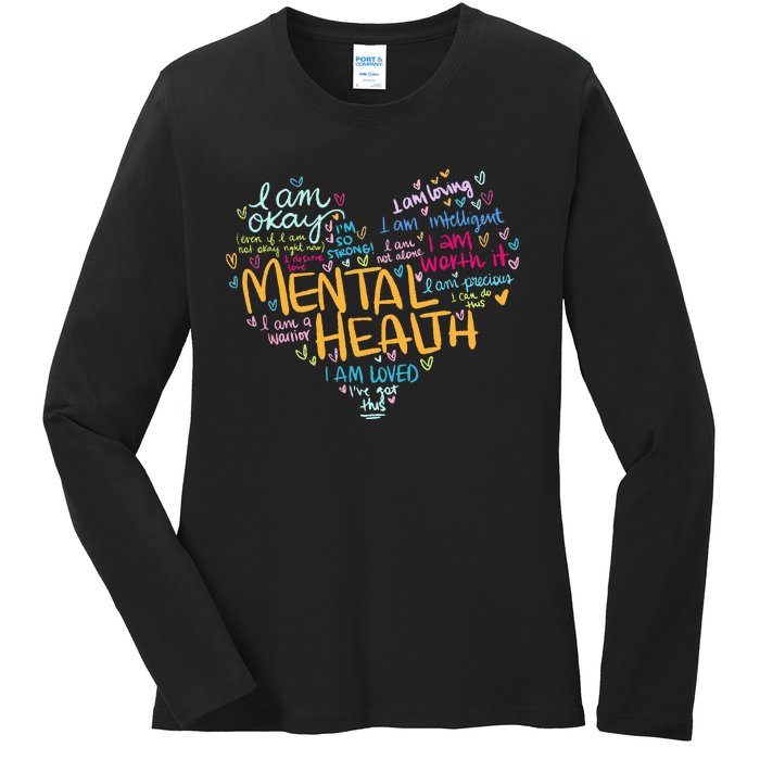 Mental Health Awareness Gifts Depression Ladies Long Sleeve Shirt