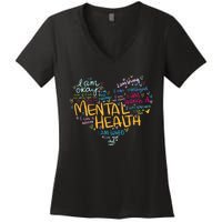 Mental Health Awareness Gifts Depression Women's V-Neck T-Shirt