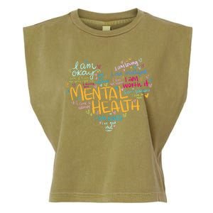 Mental Health Awareness Gifts Depression Garment-Dyed Women's Muscle Tee