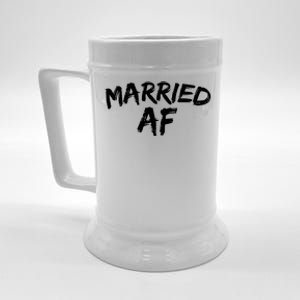 Married (Husband And Wife) Af Couples Quote Cute Gift Beer Stein