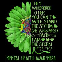Mental Health Awareness Matters Sunflower I Am The Storm Impact Tech Backpack