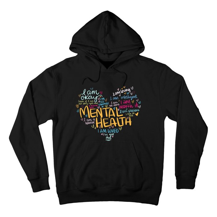 Mental Health Awareness Funny Gift Depression Cool Gift Hoodie