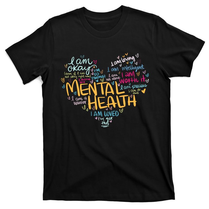 Mental Health Awareness Funny Gift Depression Cool Gift T-Shirt