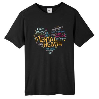 Mental Health Awareness Funny Gift Depression Cool Gift Tall Fusion ChromaSoft Performance T-Shirt