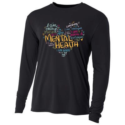 Mental Health Awareness Funny Gift Depression Cool Gift Cooling Performance Long Sleeve Crew