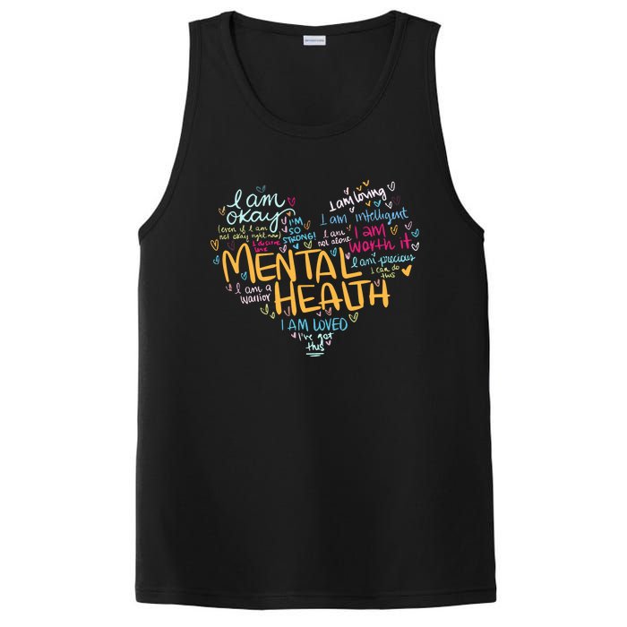 Mental Health Awareness Funny Gift Depression Cool Gift PosiCharge Competitor Tank