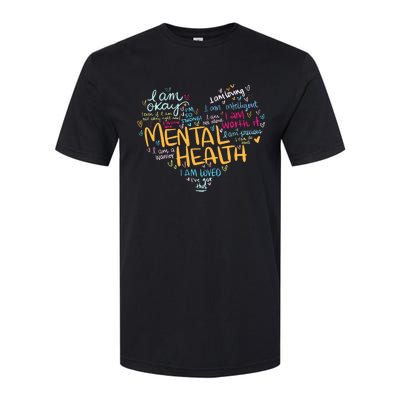 Mental Health Awareness Funny Gift Depression Cool Gift Softstyle CVC T-Shirt