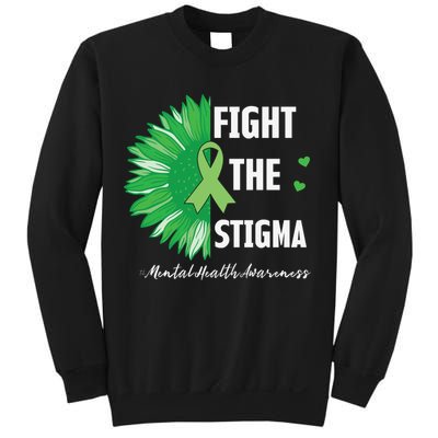 Mental Health Awareness Sunflower Fight The Stigma Sweatshirt