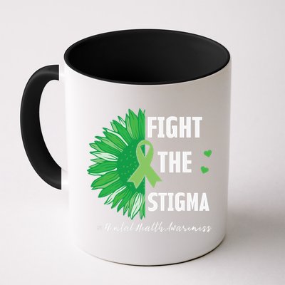 Mental Health Awareness Sunflower Fight The Stigma Mug