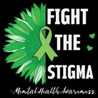 Mental Health Awareness Sunflower Fight The Stigma Zip Tote Bag