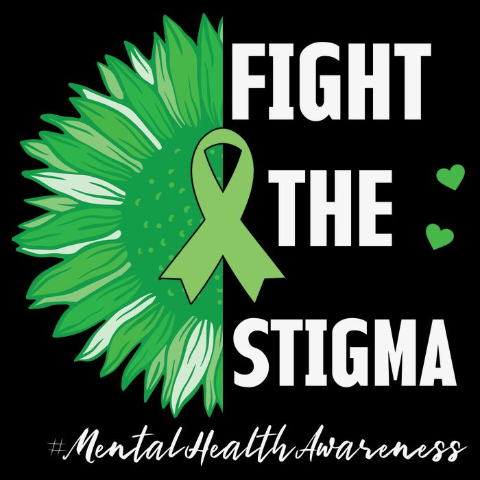 Mental Health Awareness Sunflower Fight The Stigma Zip Tote Bag