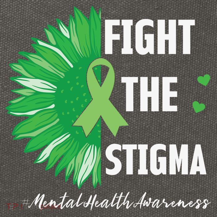 Mental Health Awareness Sunflower Fight The Stigma Cotton Canvas Backpack