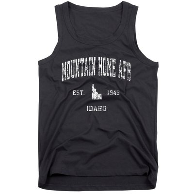 Mountain Home Afb Idaho Id Vintage Athletic Sports Design Tank Top