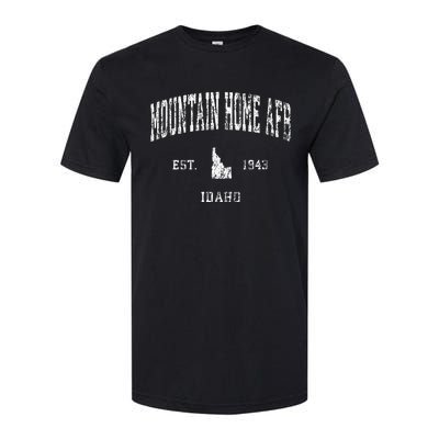 Mountain Home Afb Idaho Id Vintage Athletic Sports Design Softstyle CVC T-Shirt