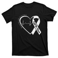 Mental Health Awareness Heart Fight The Stigma Green Ribbon T-Shirt