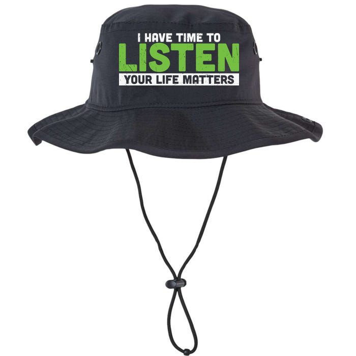 Mental Health Awareness I Have Time To Listen Your Life Matters Bucket Hat