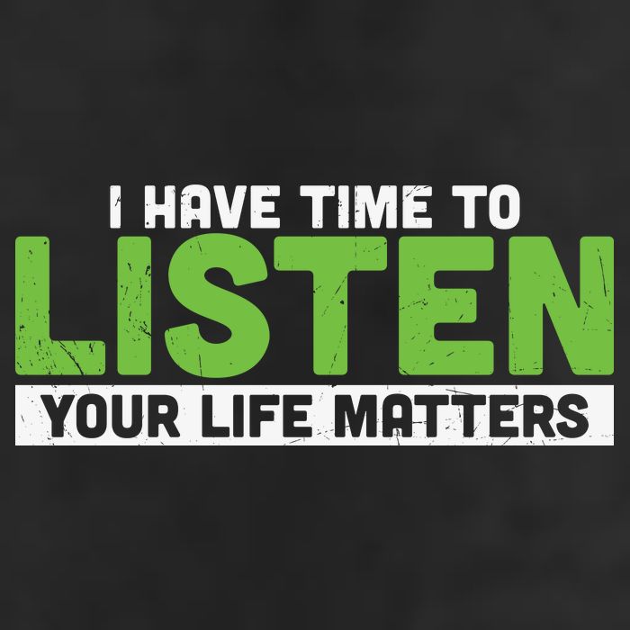 Mental Health Awareness I Have Time To Listen Your Life Matters Golf Towel