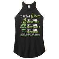 Mental Health Awareness Matters Support I Wear Green Warrior Women's Perfect Tri Rocker Tank