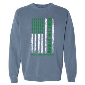 Mental Health Awareness Fight The Stigma Mental Health Garment-Dyed Sweatshirt