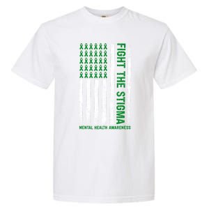 Mental Health Awareness Fight The Stigma Mental Health Garment-Dyed Heavyweight T-Shirt