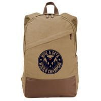 Mothman Hide And Seek World Champion Cool Mothman Silhouette Cotton Canvas Backpack