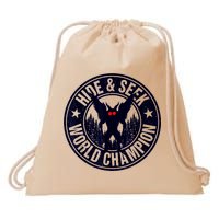 Mothman Hide And Seek World Champion Cool Mothman Silhouette Drawstring Bag