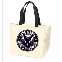 Mothman Hide And Seek World Champion Cool Mothman Silhouette Zip Tote Bag