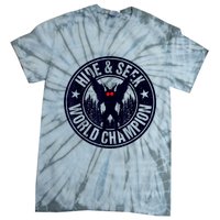Mothman Hide And Seek World Champion Cool Mothman Silhouette Tie-Dye T-Shirt